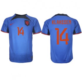Jalkapallo Pelipaidat/Peliasut Alankomaat Davy Klaassen 14 Vieraspelipaita Mm-Kisat 2022